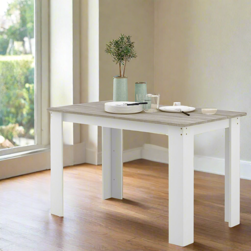 Modern Grey Dining Table for 4-6 People