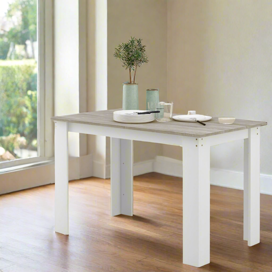 Modern Grey Dining Table for 4-6 People