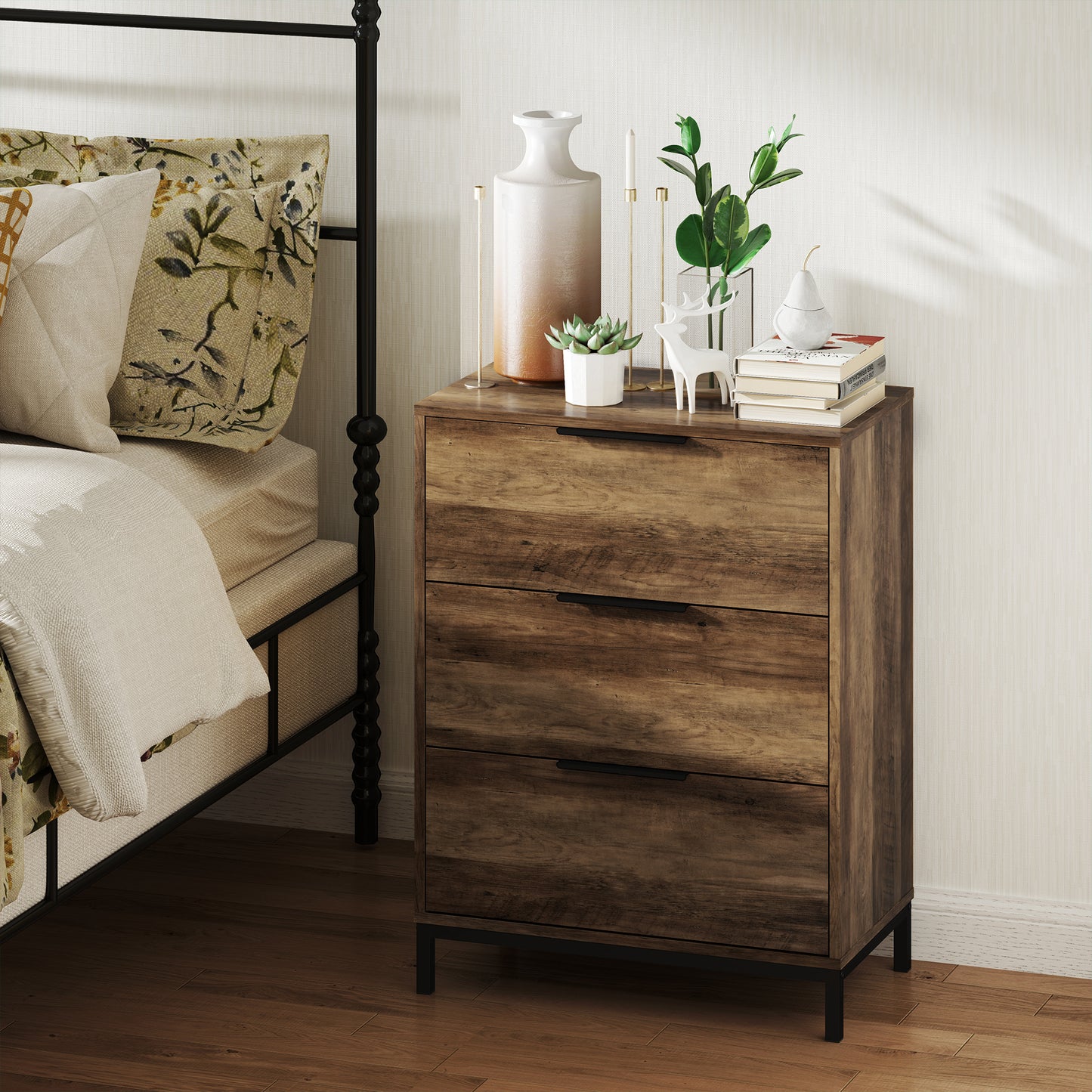 3-Drawer Dresser Tower for Bedroom