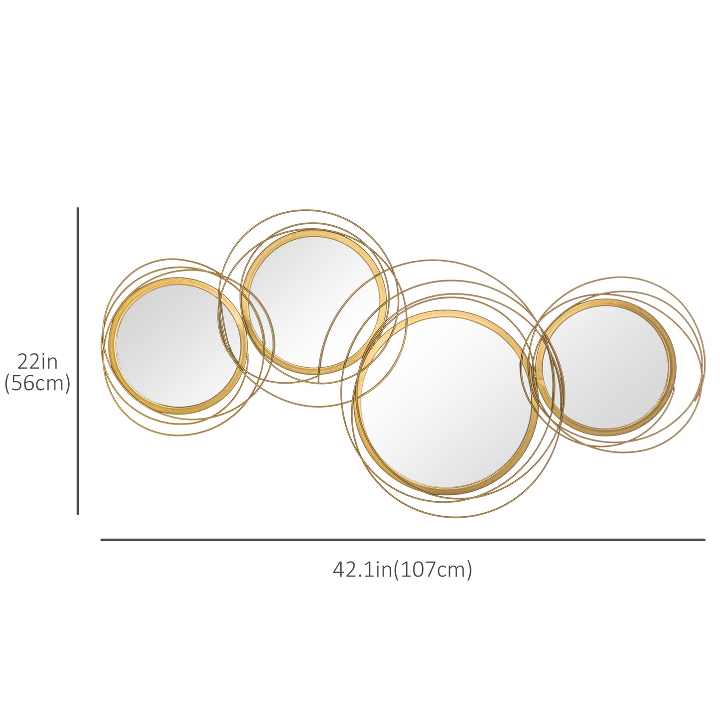 Modern Circular Mirror Wall Art