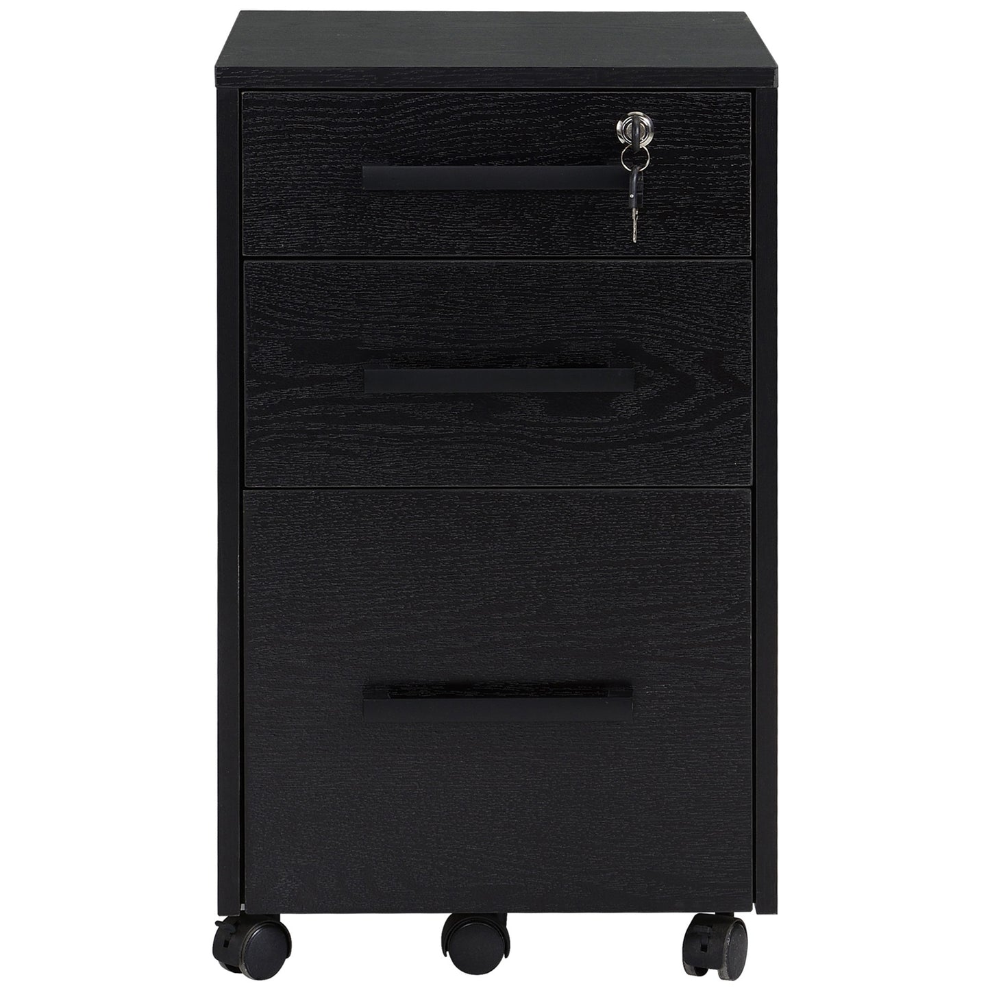 Under Desk Locking File Cabinet on Wheels