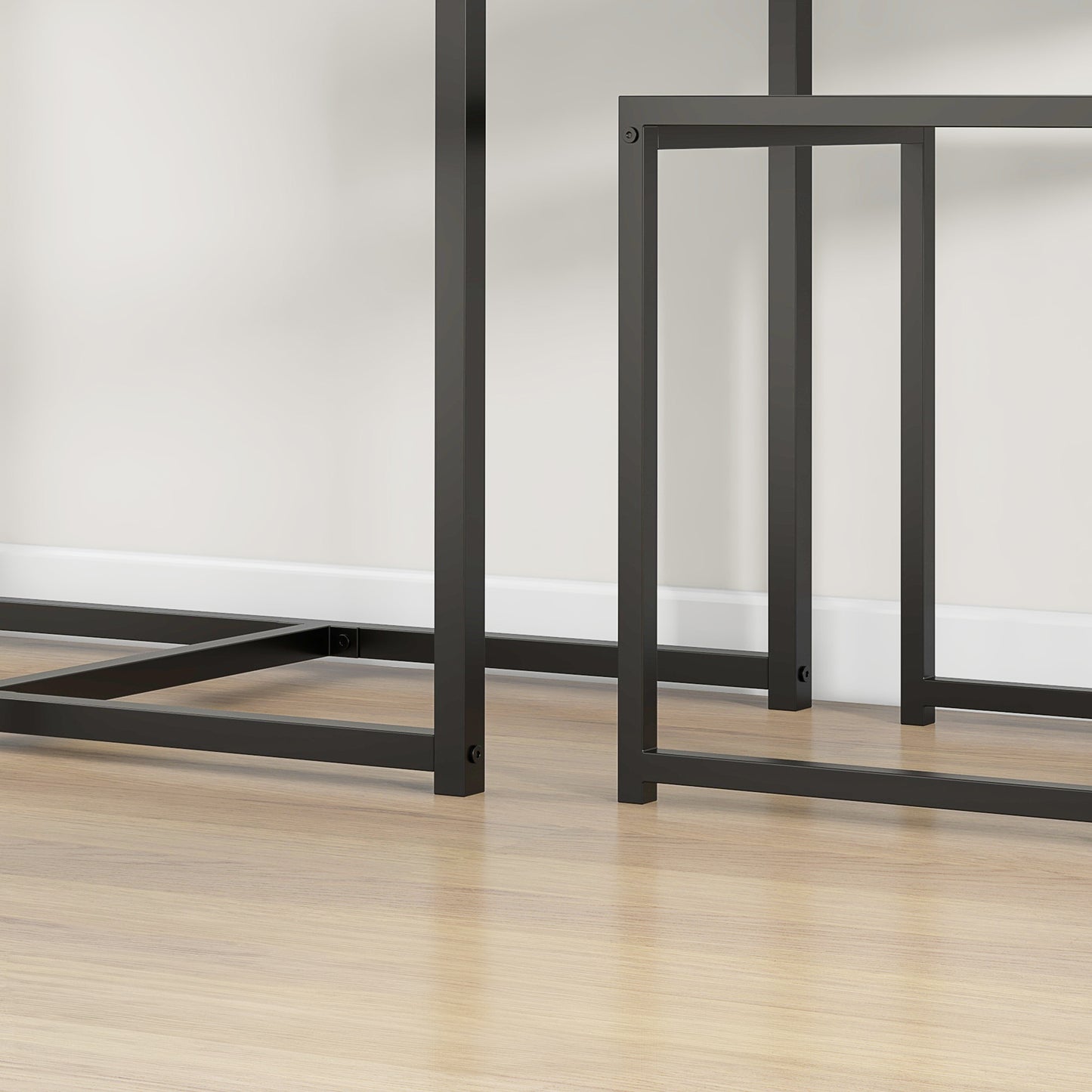 Industrial Dining Table Set for 2 - Gray