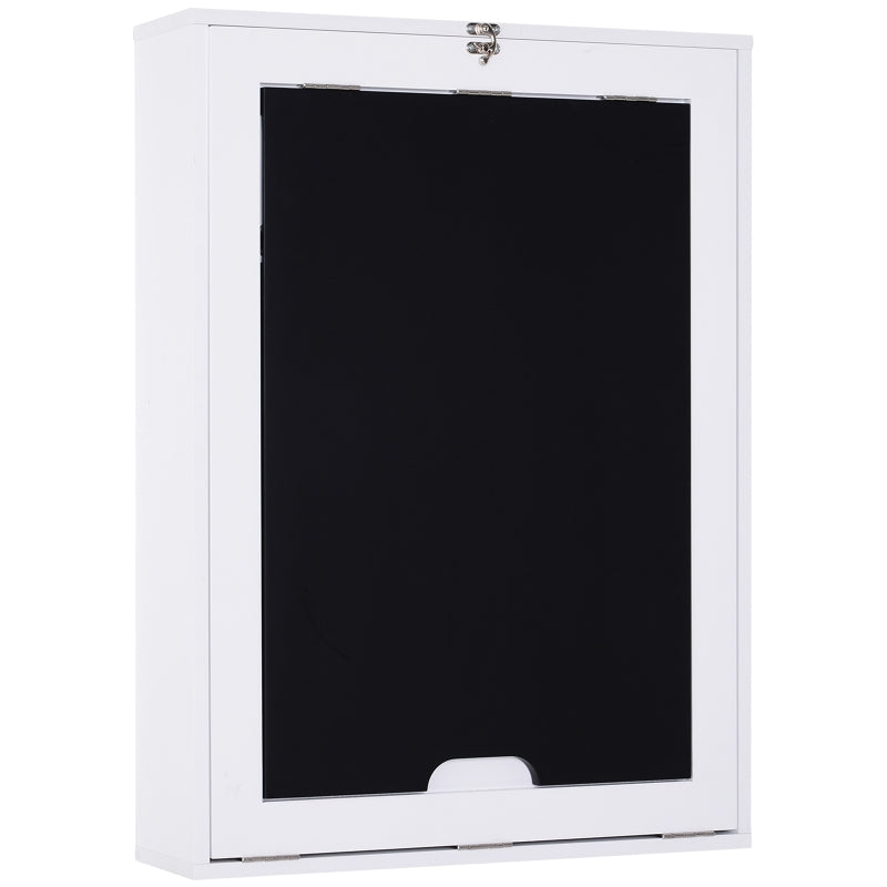 Wall Mounted Fold-Out Desk with Storage and Writing Board