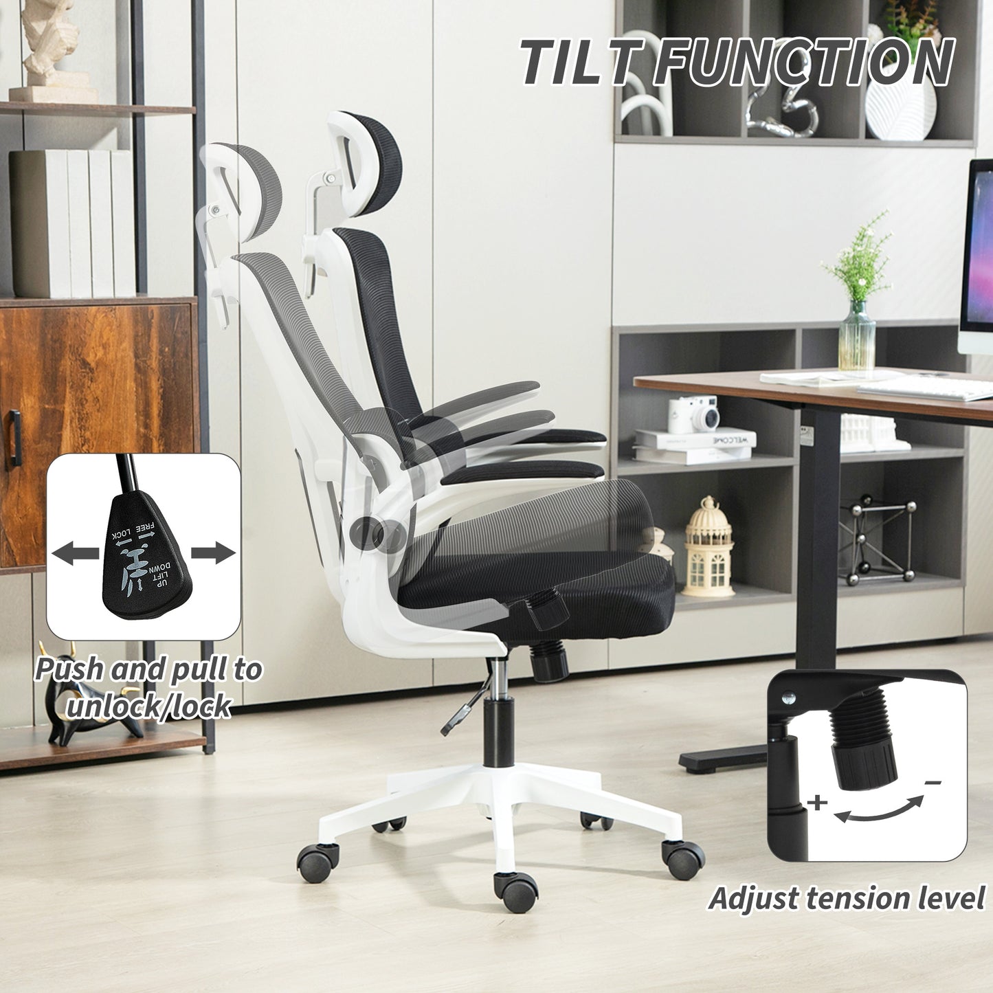 Ergonomic Mesh Office Chair - Black