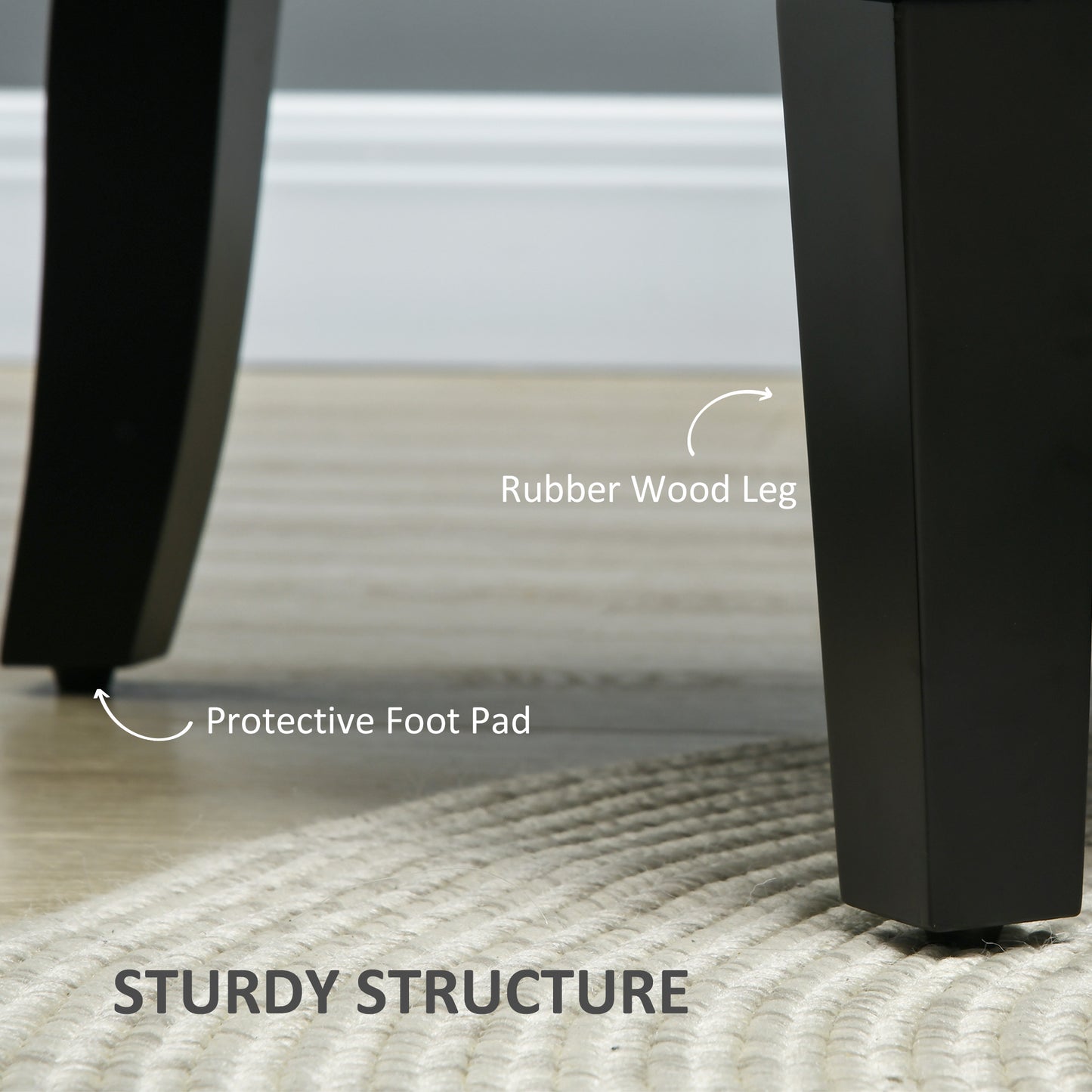 Fabric Accent Chair with Wood Legs and Rolled Arms, Gray