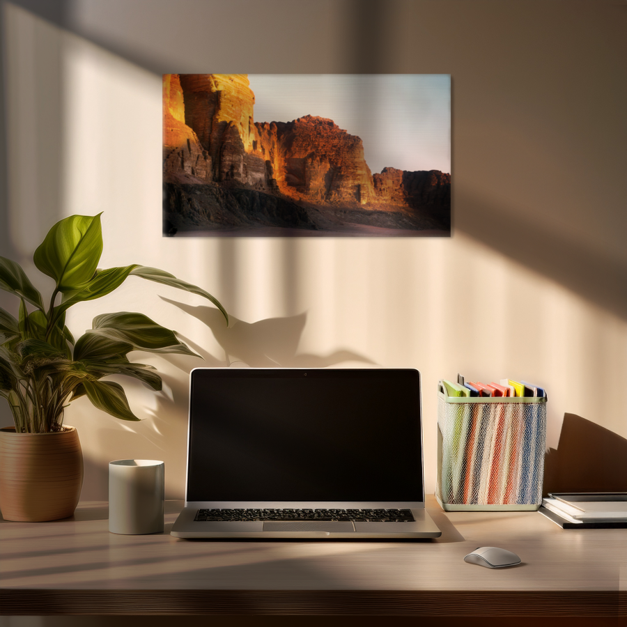 Majestic Red Rock Landscape Metal Wall Art