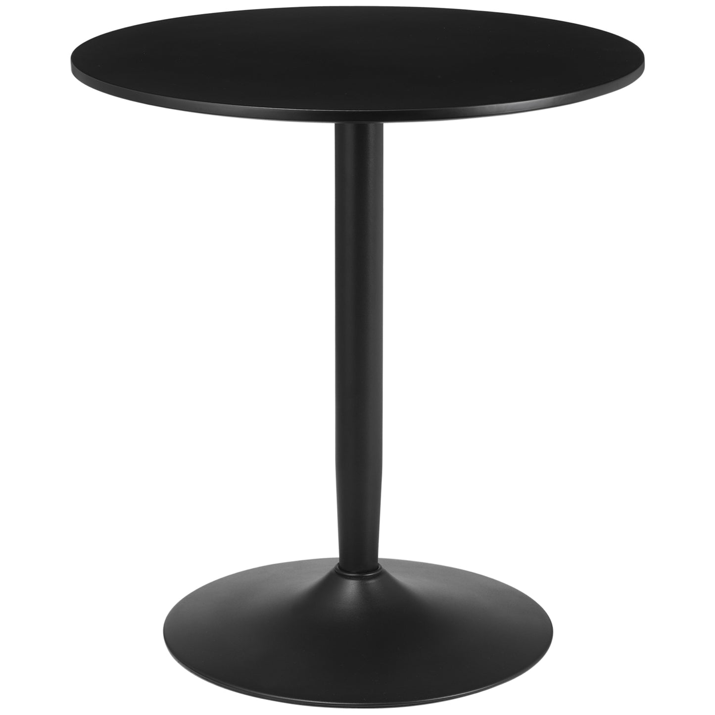 Modern Round Dining Table for 2 - Black