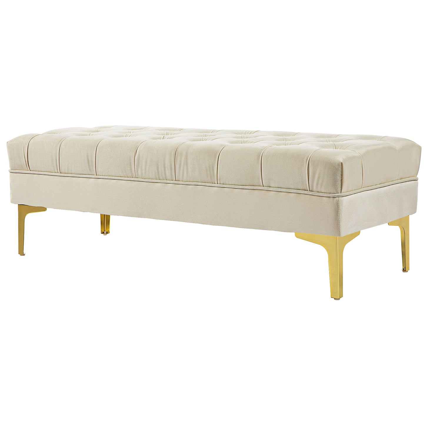 Button-Tufted Bench – Premium Upholstered Seating