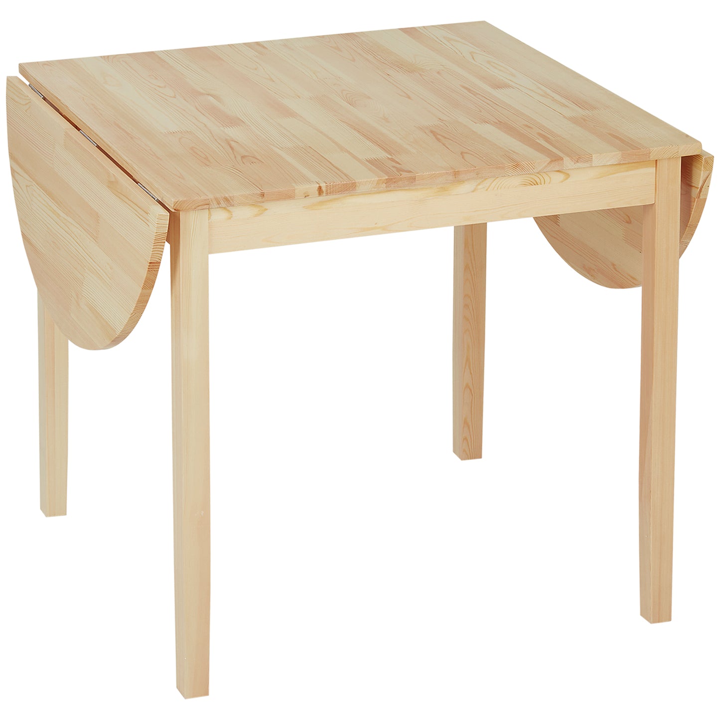 Solid Wood Drop Leaf Dining Table - Natural