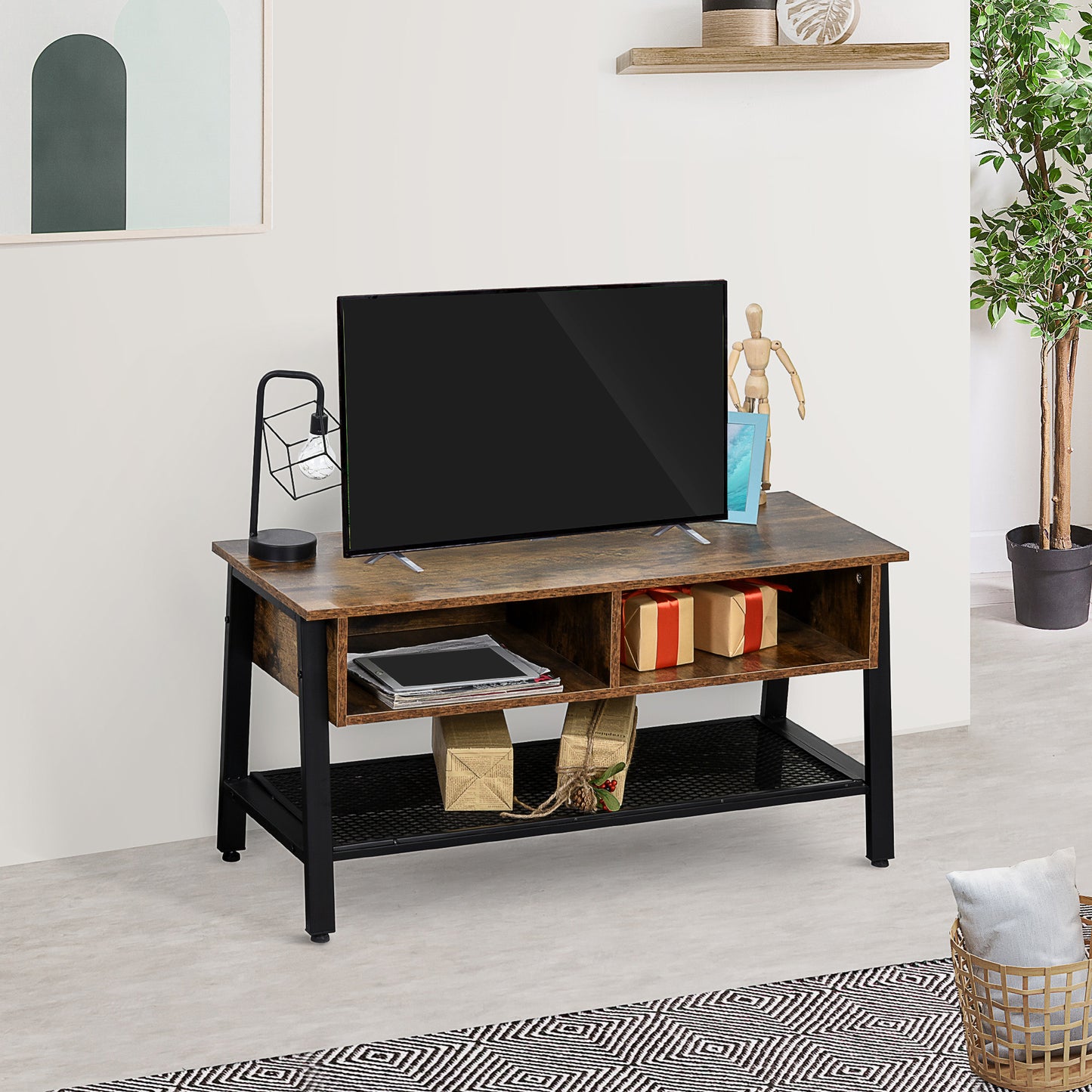 Mid-Century TV Stand for TVs Up to 45"