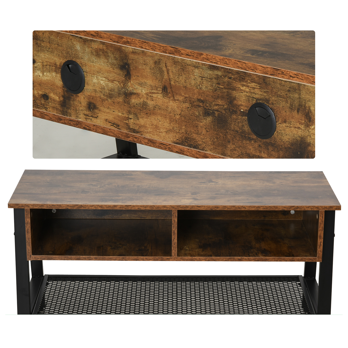 Mid-Century TV Stand for TVs Up to 45"