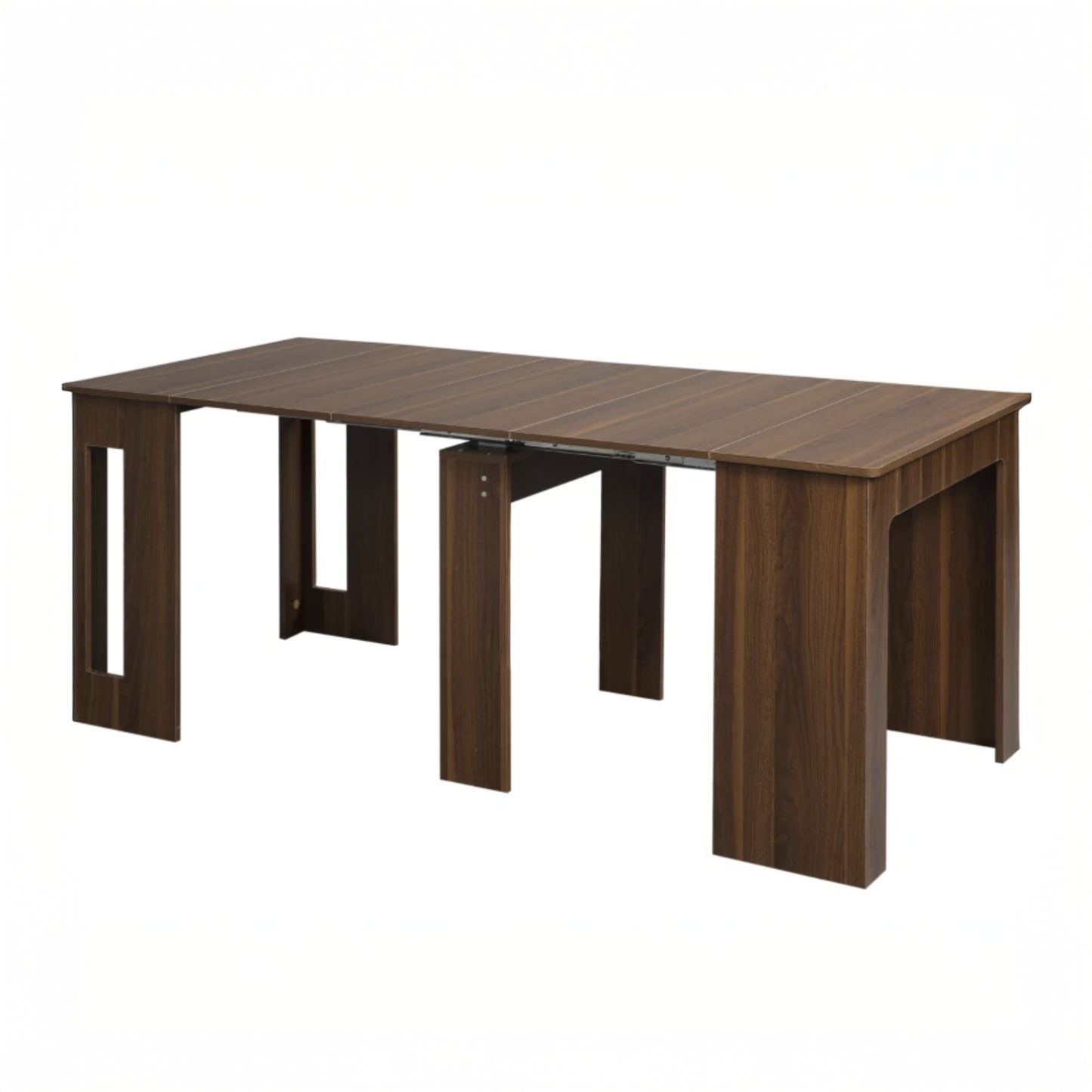 Extendable Dining Table for Small Spaces - Light Brown