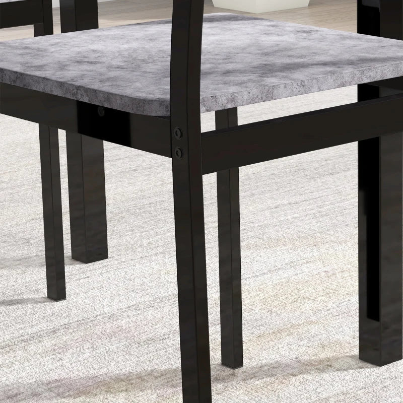 3-Piece Drop Leaf Dining Set with Table and 2 Chairs - Light Gray