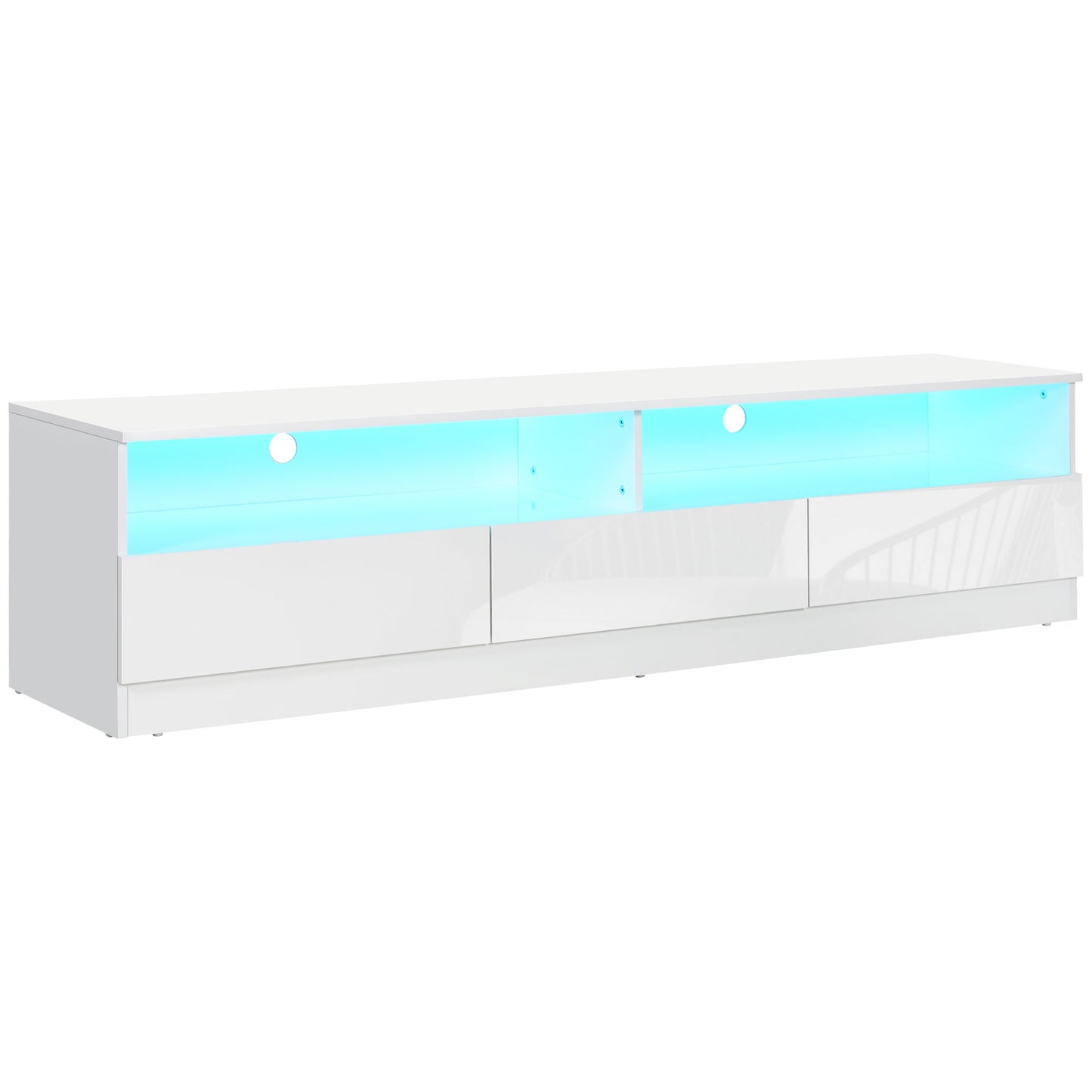 71" High Gloss LED TV Cabinet with Storage