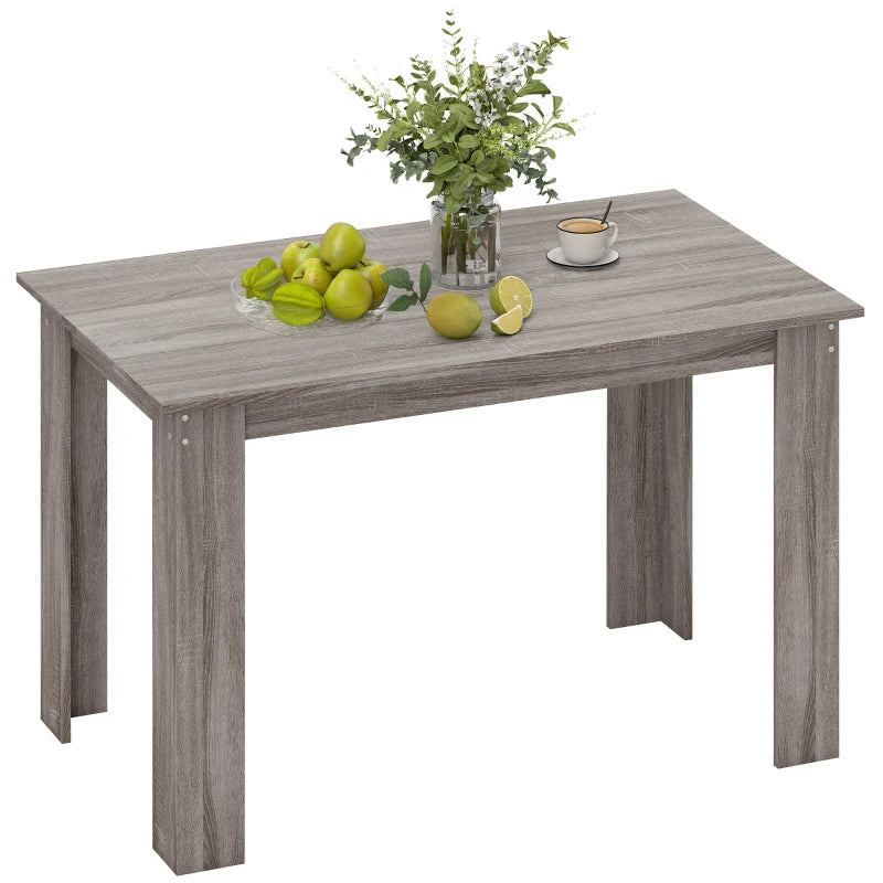 47" Kitchen Table for 4-6 People - Light Gray