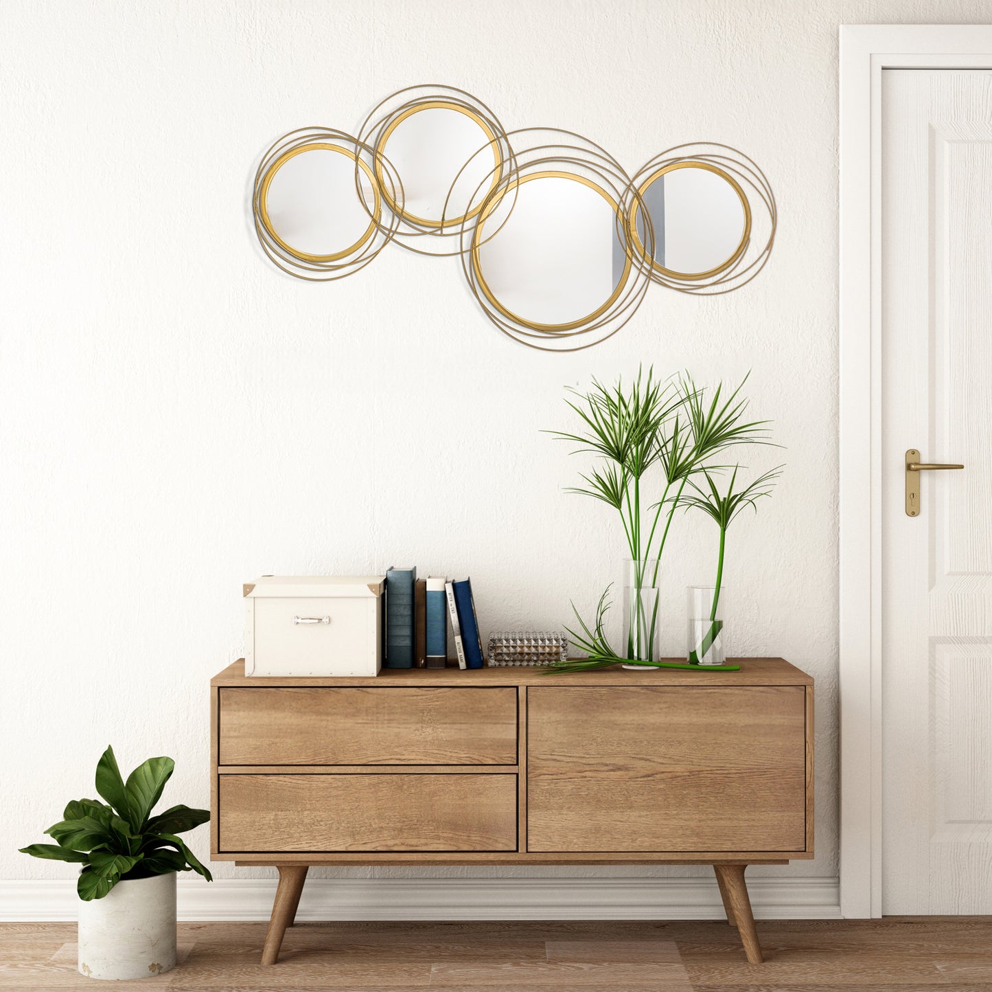 Modern Circular Mirror Wall Art