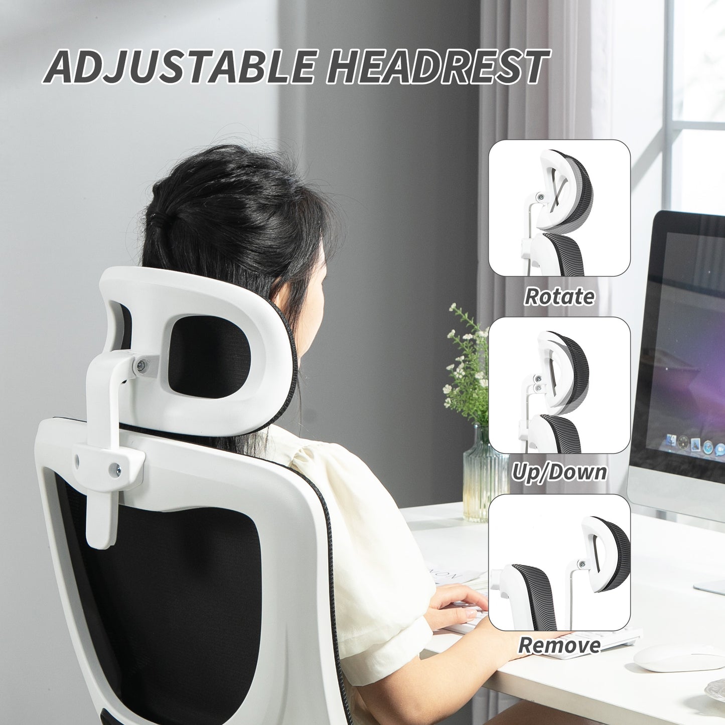 Ergonomic Mesh Office Chair - Black