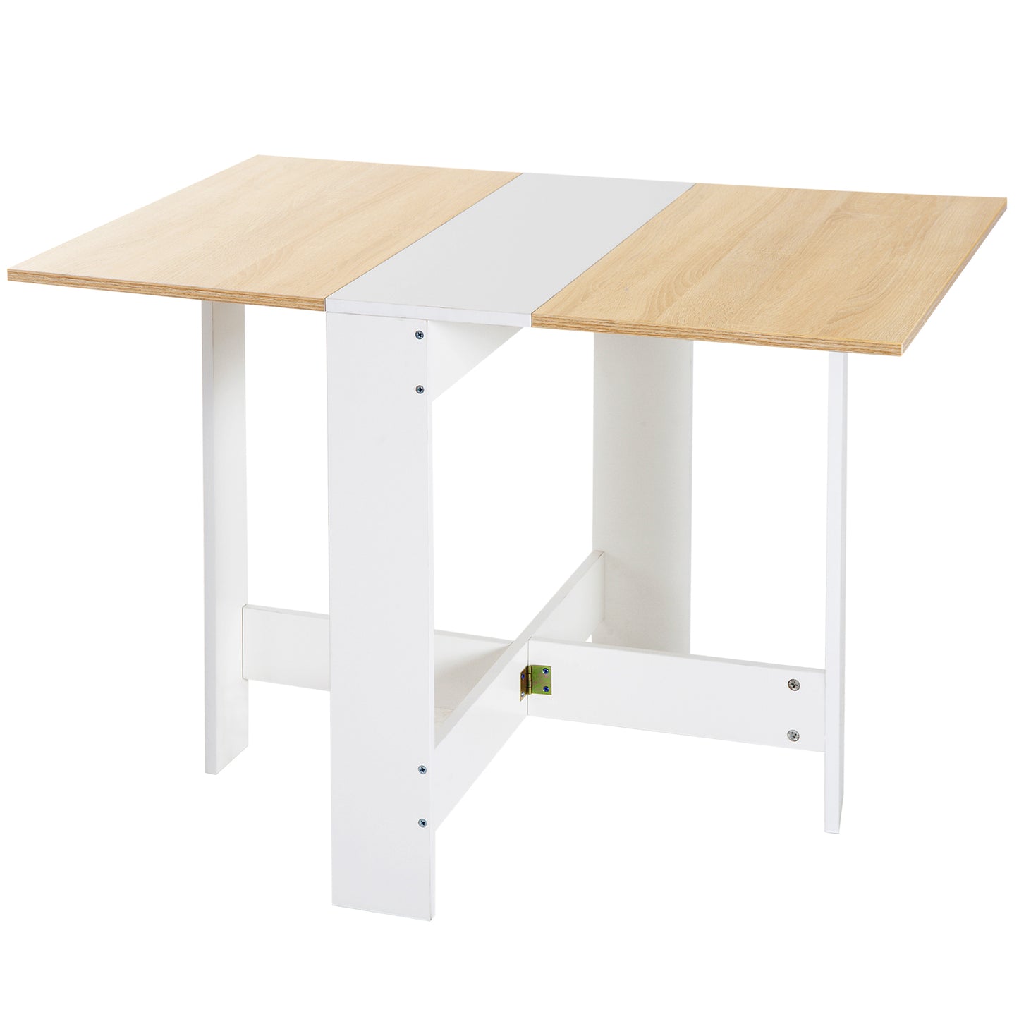 Drop Leaf Folding Dining Table with Expandable Surface