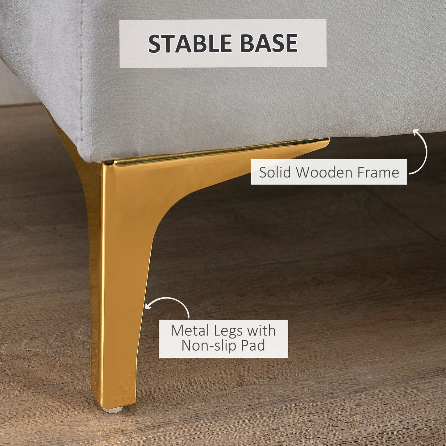 Button-Tufted Bench – Soft Upholstered Seat with Nailhead Trim