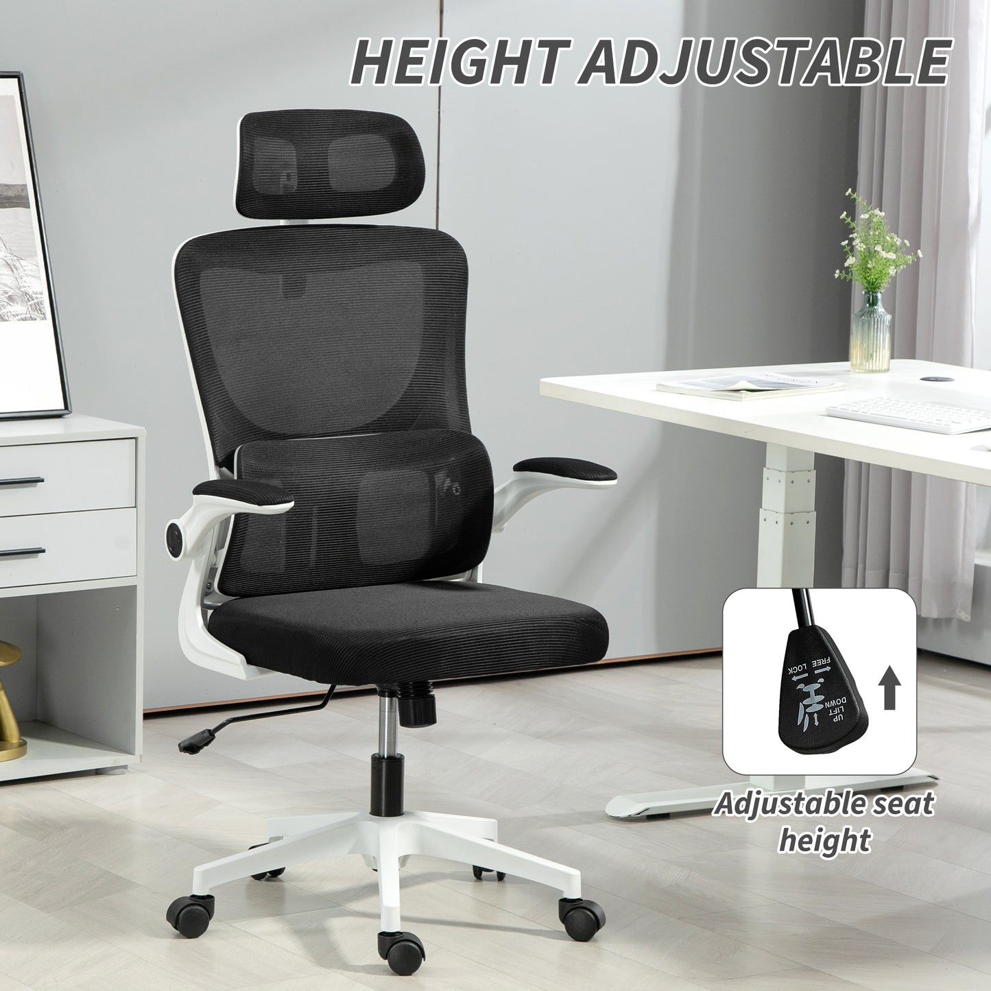 Ergonomic Mesh Office Chair - Black