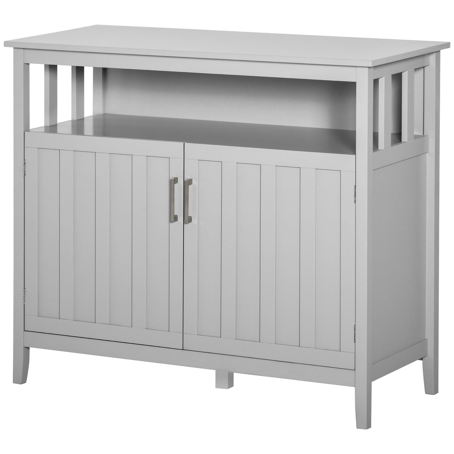 42" Storage Cabinet with 2 Doors and Adjustable Shelving, Gray
