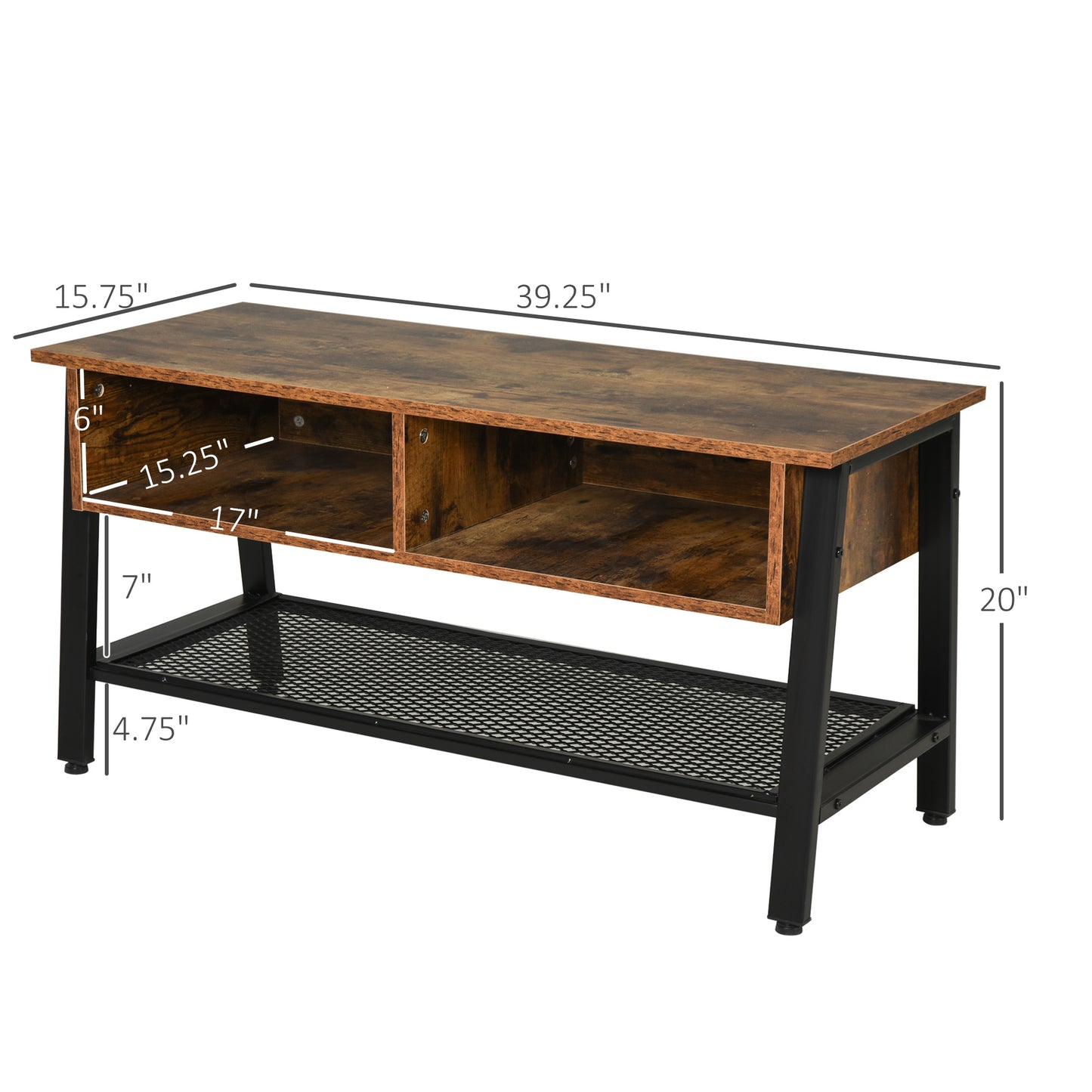 Mid-Century TV Stand for TVs Up to 45"