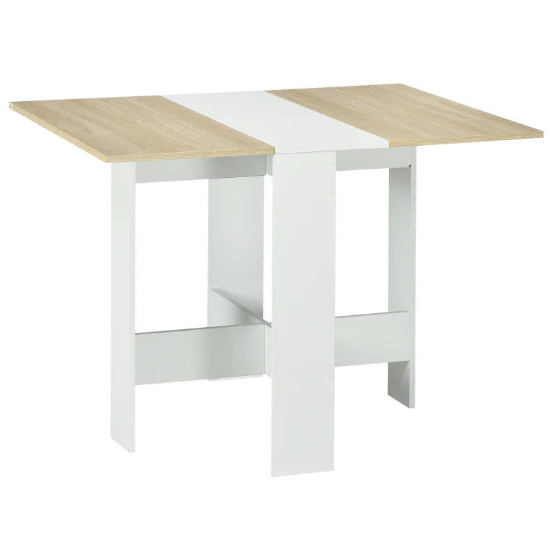 Drop Leaf Folding Dining Table with Expandable Surface