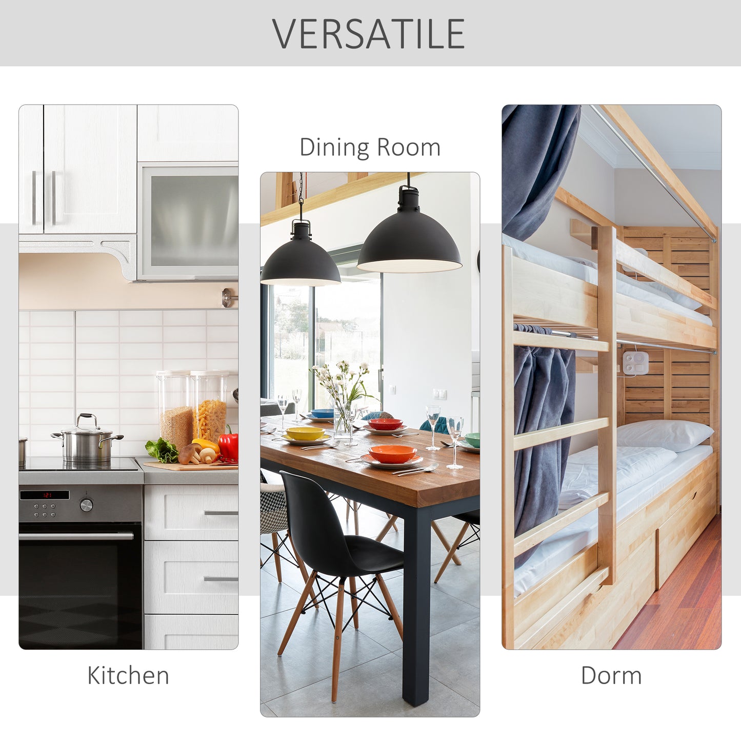 Foldable Drop-Leaf Dining Table with Storage Shelf, Oak and White