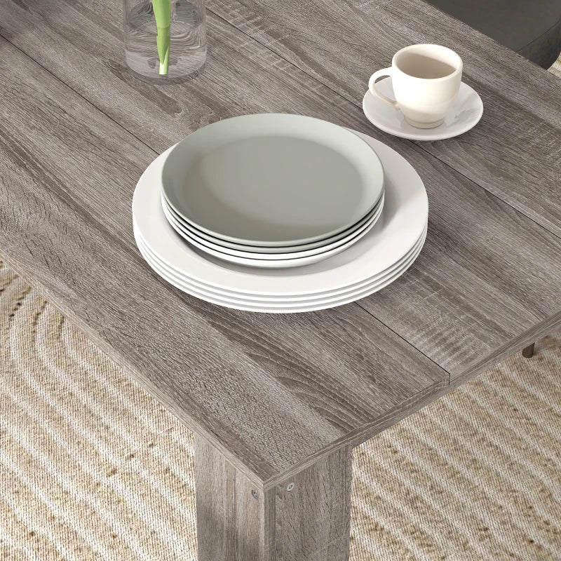 47" Kitchen Table for 4-6 People - Light Gray