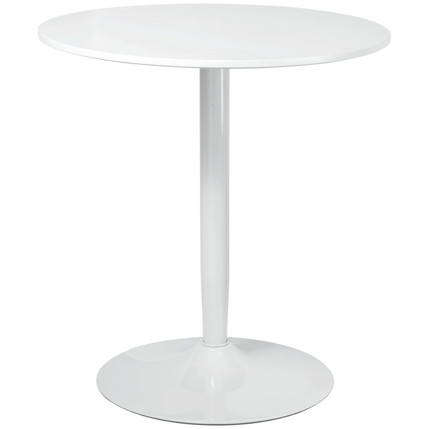 Modern Round Dining Table for 2 - White