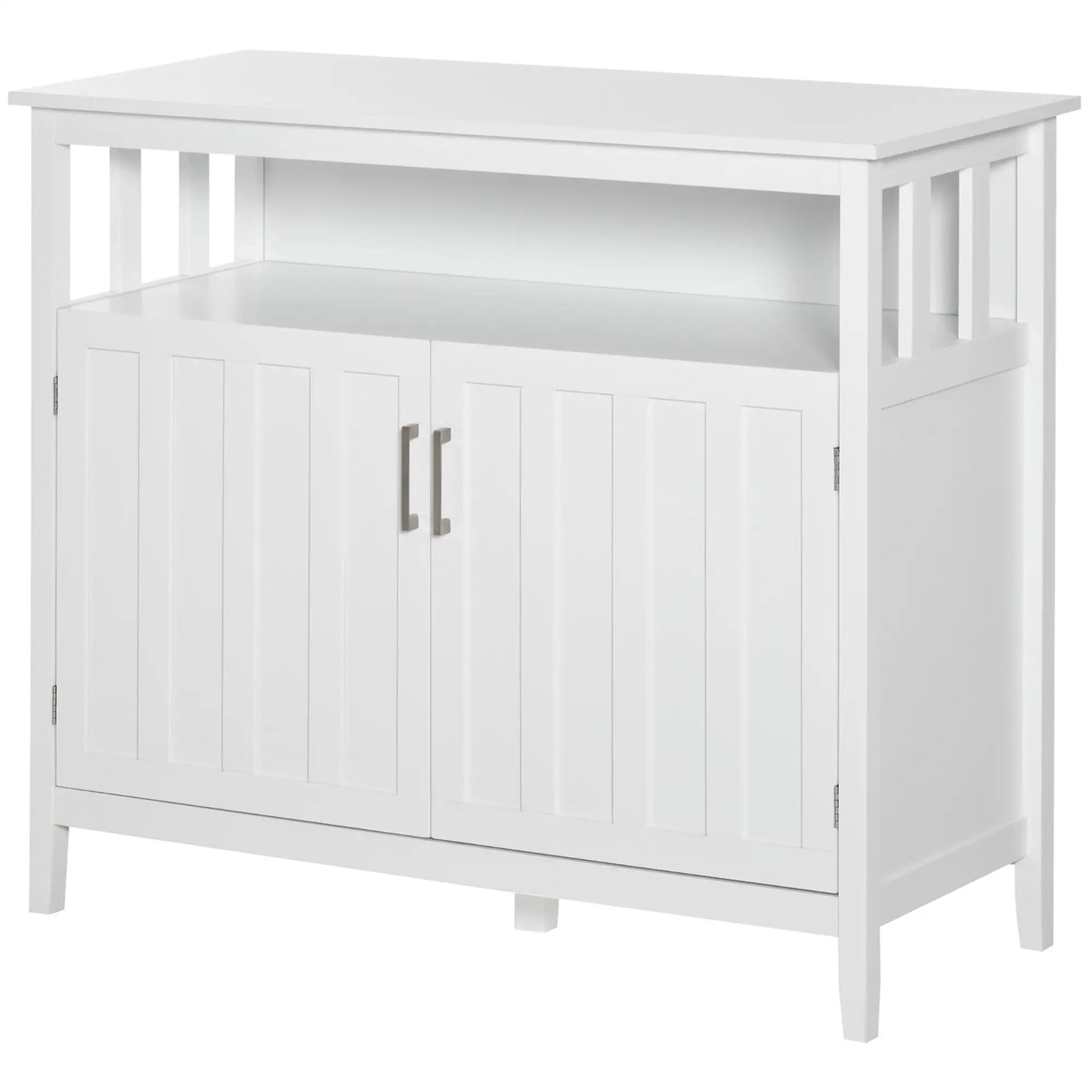 42" Storage Cabinet with 2 Doors and Adjustable Shelving, White