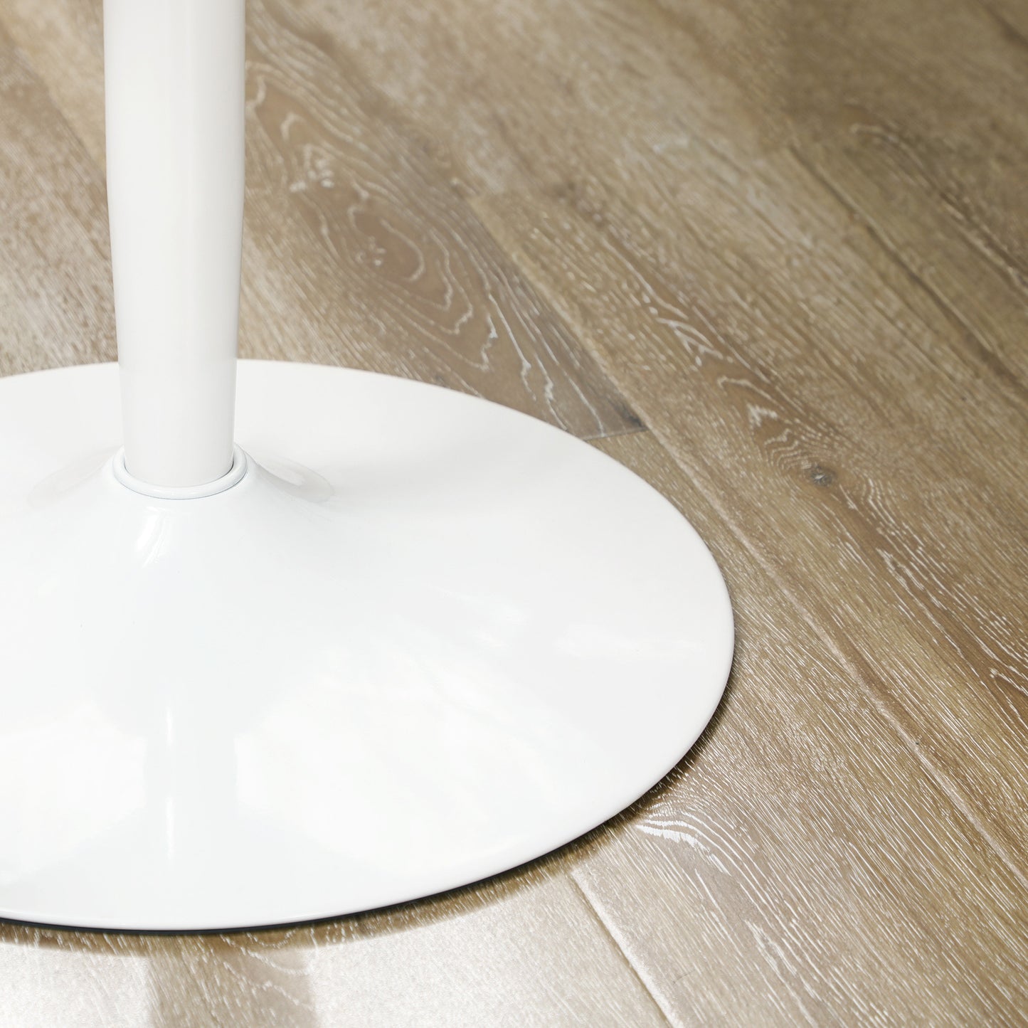 Modern Round Dining Table for 2 - White