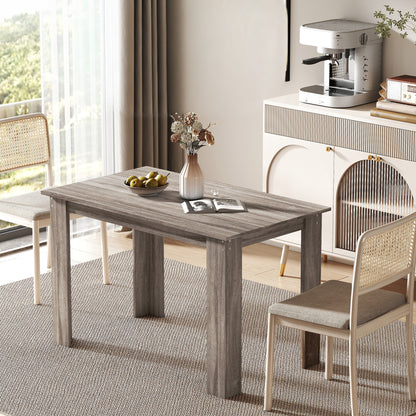 47" Kitchen Table for 4-6 People - Light Gray