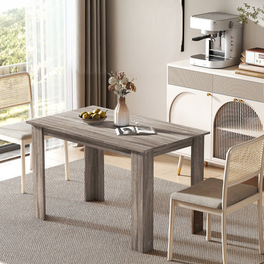 47" Kitchen Table for 4-6 People - Light Gray