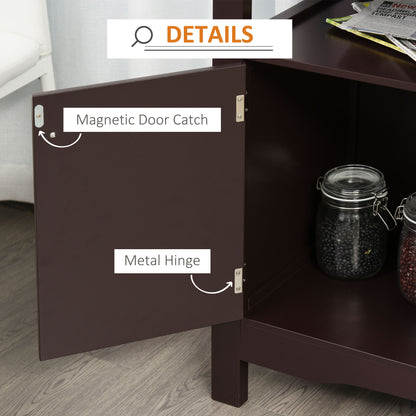Buffet Sideboard with Wine Rack and Drawer, Espresso