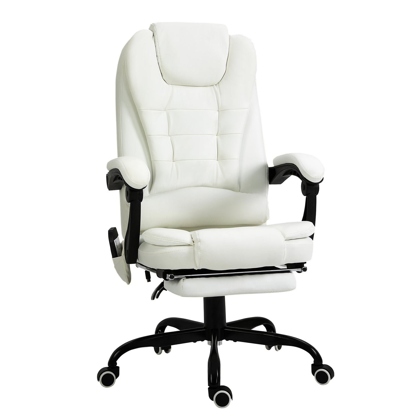 Ergonomic Reclining Office Chair with 7-Point Massage and Footrest