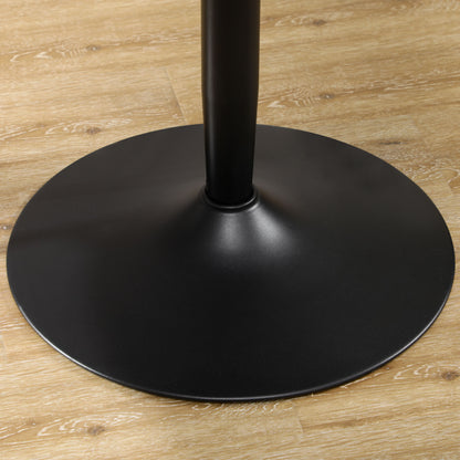 Modern Round Dining Table for 2 - Black