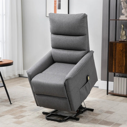 Power Lift Recliner Chair with Remote Control, Dark Grey
