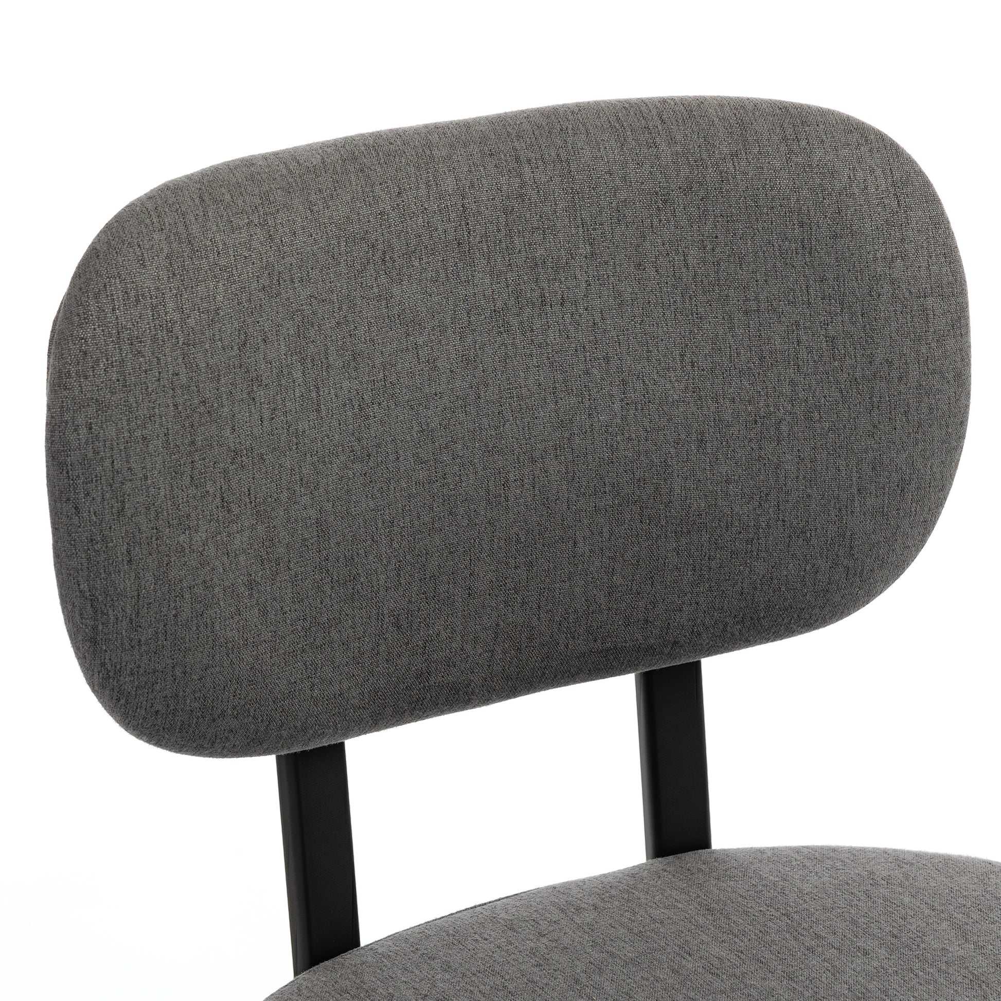 Tufted Upholstered Dining Chairs with Metal Legs, Grey (Set of 2)