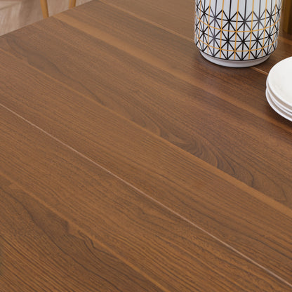 Extendable Dining Table for Small Spaces - Light Brown