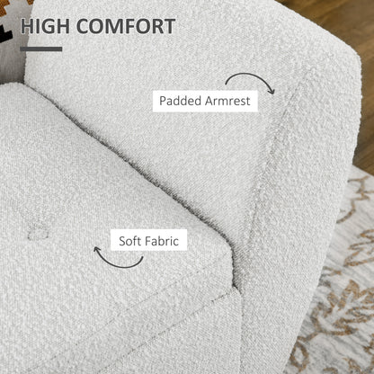 Upholstered Storage Bench with Arms, Light Gray