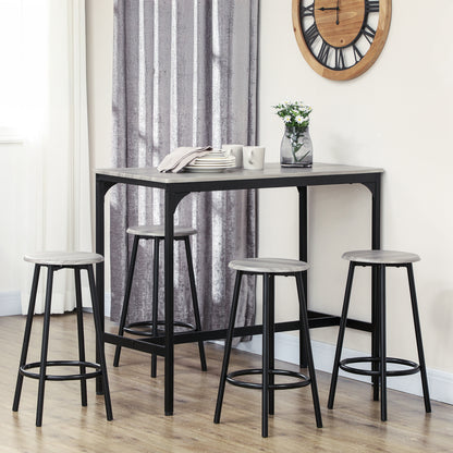 5-Piece Counter Height Dining Set with Barstools