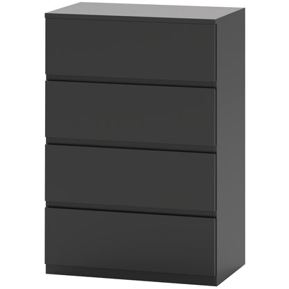 4-Drawer Storage Chest, Black