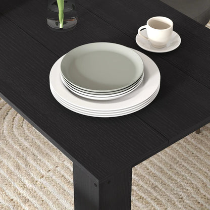 47" Kitchen Table for 4-6 People - Black