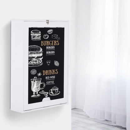 Wall Mounted Fold-Out Desk with Storage and Writing Board