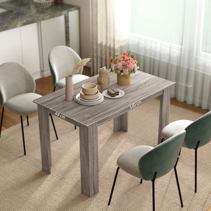 47" Kitchen Table for 4-6 People - Light Gray