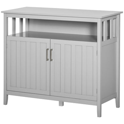 42" Storage Cabinet with 2 Doors and Adjustable Shelving, Gray