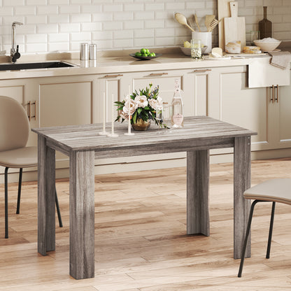47" Kitchen Table for 4-6 People - Light Gray