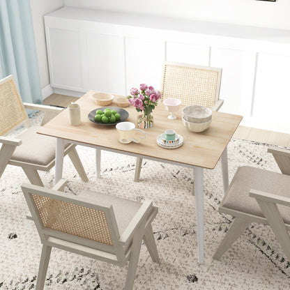 Natural Pine Farmhouse Dining Table