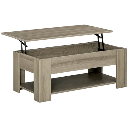 Round Nesting Coffee Table Set with Steel Frame, Grey